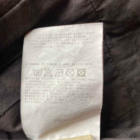 Dolce and Gabbana D&G Jacket Button Down Brown Blazer Size 28/42 Vintage - Picture 7 of 9